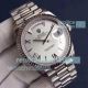 Swiss ETA3235 Replica Rolex Day-Date II Silver Roman Markers Dial Watch - EW Factory (8)_th.jpg